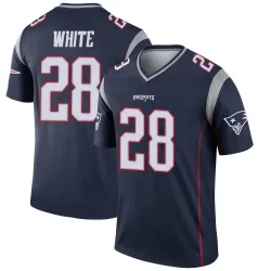 Youth James White New England Patriots No.28 Legend Jersey - Navy