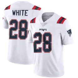 Youth James White New England Patriots No.28 Limited Vapor Untouchable Jersey - White