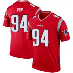 Youth Jaquelin Roy New England Patriots No.94 Legend Inverted Jersey - Red