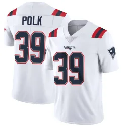 Youth Jordan Polk New England Patriots No.39 Limited Vapor Untouchable Jersey - White