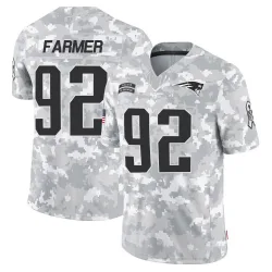Youth Joshua Farmer New England Patriots No.92 Limited 2024 Salute to Service Jersey - Arctic Camo