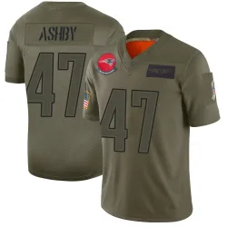 Youth Julian Ashby New England Patriots No.47 Limited 2019 Salute to Service Jersey - Camo