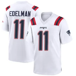 Youth Julian Edelman New England Patriots No.11 Game Jersey - White
