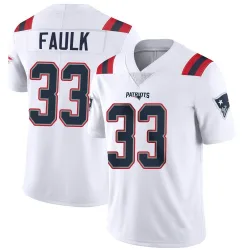 Youth Kevin Faulk New England Patriots No.33 Limited Vapor Untouchable Jersey - White