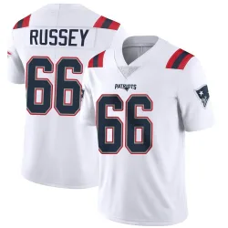 Youth Kody Russey New England Patriots No.66 Limited Vapor Untouchable Jersey - White