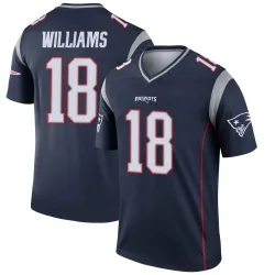 Youth Kyle Williams New England Patriots No.18 Legend Jersey - Navy