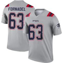 Youth Liam Fornadel New England Patriots No.63 Legend Inverted Jersey - Gray