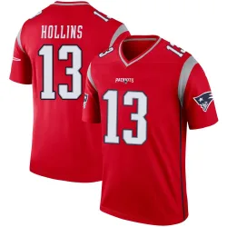 Youth Mack Hollins New England Patriots No.13 Legend Inverted Jersey - Red