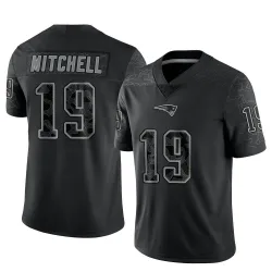 Youth Malcolm Mitchell New England Patriots No.19 Limited Reflective Jersey - Black