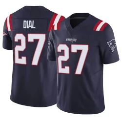 Youth Marcellas Dial Jr. New England Patriots No.27 Limited Vapor F.U.S.E. Jersey - Navy