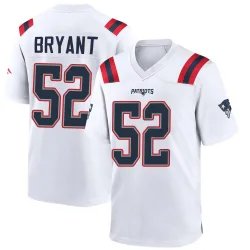 Youth Marcus Bryant New England Patriots No.52 Game Jersey - White
