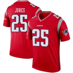 Youth Marcus Jones New England Patriots No.25 Legend Inverted Jersey - Red