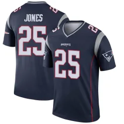 Youth Marcus Jones New England Patriots No.25 Legend Jersey - Navy