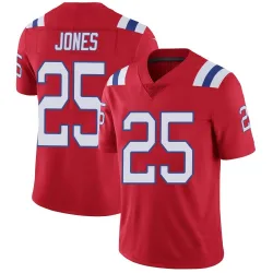 Youth Marcus Jones New England Patriots No.25 Limited Vapor Untouchable Alternate Jersey - Red