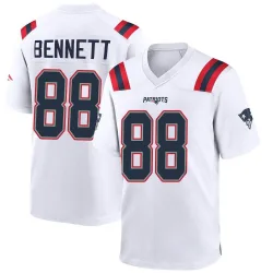 Youth Martellus Bennett New England Patriots No.88 Game Jersey - White