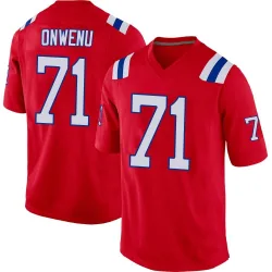 Youth Mike Onwenu New England Patriots No.71 Game Alternate Jersey - Red