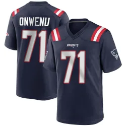 Youth Mike Onwenu New England Patriots No.71 Game Team Color Jersey - Navy Blue