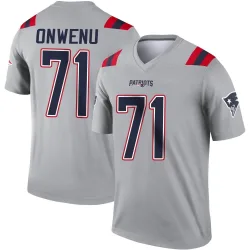 Youth Mike Onwenu New England Patriots No.71 Legend Inverted Jersey - Gray