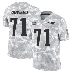 Youth Mike Onwenu New England Patriots No.71 Limited 2024 Salute to Service Jersey - Arctic Camo