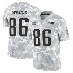 Youth Mitchell Wilcox New England Patriots No.86 Limited 2024 Salute to Service Jersey - Arctic Camo