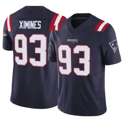Youth Oshane Ximines New England Patriots No.93 Limited Vapor F.U.S.E. Jersey - Navy