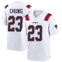 Youth Patrick Chung New England Patriots No.23 Game Jersey - White