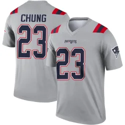Youth Patrick Chung New England Patriots No.23 Legend Inverted Jersey - Gray