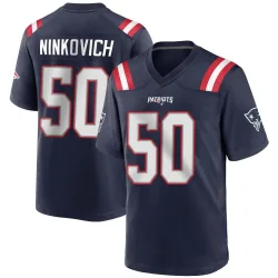 Youth Rob Ninkovich New England Patriots No.50 Game Team Color Jersey - Navy Blue