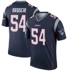 Youth Tedy Bruschi New England Patriots No.54 Legend Jersey - Navy