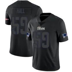 Youth Terez Hall New England Patriots No.59 Limited Jersey - Black Impact