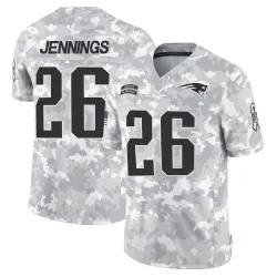 Youth Terrell Jennings New England Patriots No.26 Limited 2024 Salute to Service Jersey - Arctic Camo