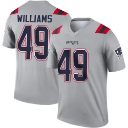 Youth Trayveon Williams New England Patriots No.49 Legend Inverted Jersey - Gray