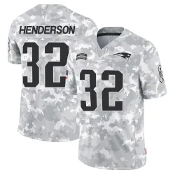 Youth TreVeyon Henderson New England Patriots No.32 Limited 2024 Salute to Service Jersey - Arctic Camo