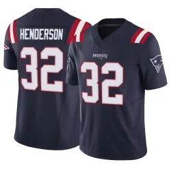 Youth TreVeyon Henderson New England Patriots No.32 Limited Vapor F.U.S.E. Jersey - Navy