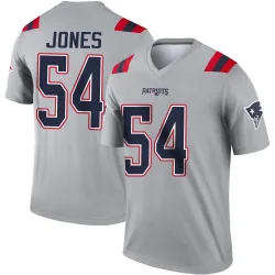 Youth Truman Jones New England Patriots No.54 Legend Inverted Jersey - Gray