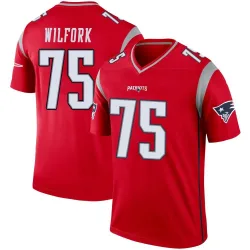 Youth Vince Wilfork New England Patriots No.75 Legend Inverted Jersey - Red