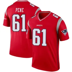 Youth Wilfried Pene New England Patriots No.61 Legend Inverted Jersey - Red