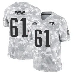 Youth Wilfried Pene New England Patriots No.61 Limited 2024 Salute to Service Jersey - Arctic Camo
