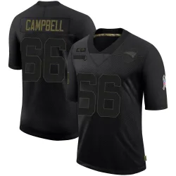 Youth Will Campbell New England Patriots No.66 Limited 2020 Salute To Service Jersey - Black